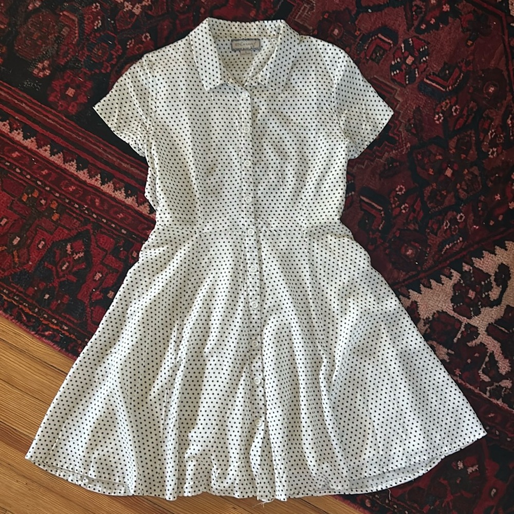 Polka Dot Button Up Dress
